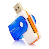 Kit 2 Leitor Usb Gravador Adaptador Cartão Memória Universal