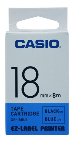 Cinta Rotuladora Casio Xr-18 Original 18mm Varios Colores