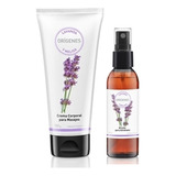 Set Lavanda Melisa: Bruma Para Almohada Y Crema Para Masajes