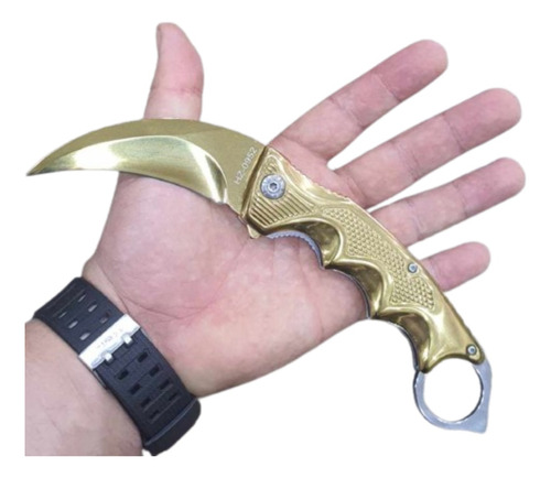 Canivete Tático Tipo Karambit  Anubis Aço Inox