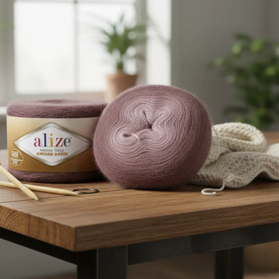 Estambre Alize Angora Gold Ombre Cake 150g Elige Color | MercadoLibre