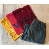 Lote Ropa Bermudas T28 + 3  Remeras S, 2 Vans Y 1 Converse