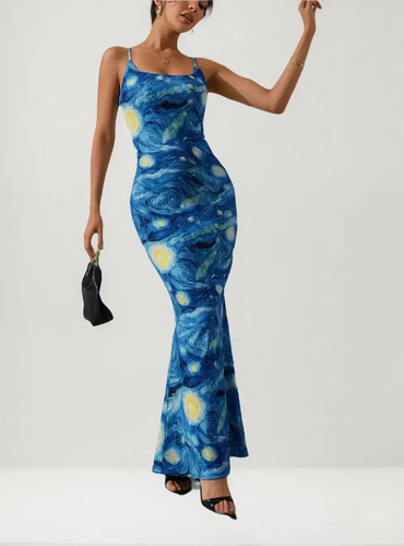 La Noche Estrellada Van Gogh Vestido Arte Ropa Moda