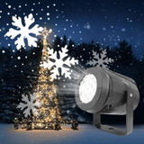 Copo De Nieve De Navidad Con Luz De Proyector Giratorio