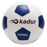 Pelota Futsal N°4 Medio Pique Simil Cuero Futbol Papi Color Blanco/azul