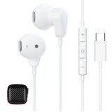 Auriculares Hgcxing Usb C + Estuche Para Galaxy S21 -blanco