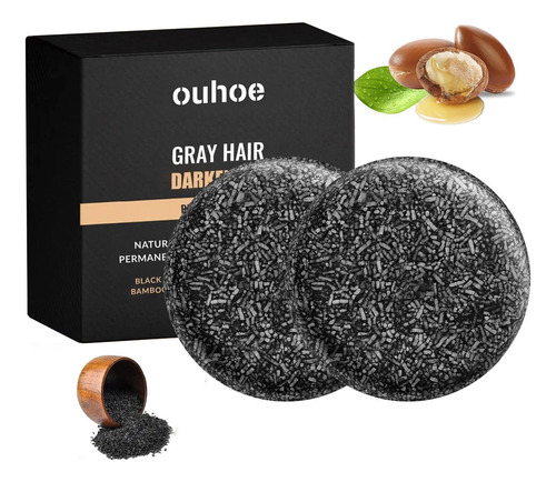 Barra Inversa Para Cabello Gris, Jabón De Champú En Barra