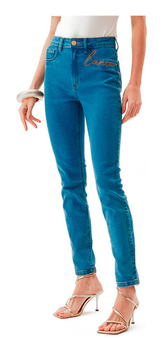 Calça Jeans Lança Perfume Hestia Av24 Azul Feminino