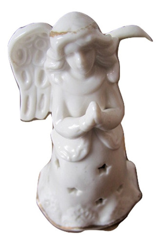 $ Antigua Figura Angel Campanita Vintage Porcelan Antigüedad