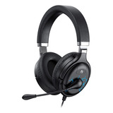 Auriculares Micrófono Feel Crown Mustang Negro/azul