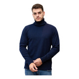 Blusa De Frio Masculina Lã Gola Alta Segunda Pele Tricô 