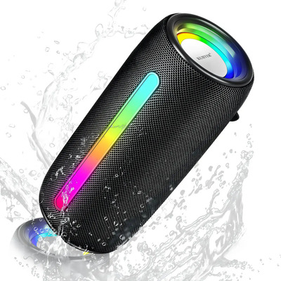 Kuiiyer Bocina Bluetooth Portátil Subwoofer Altavoz Recargables Color Negro Impermeable Altavoz Bluetooth Con Luz Rgb 20w Estéreo Subwoofer Incorporado 30 Horas De Reproducción Negro | MercadoLibre