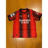 Camiseta Ac Milan 2023/24 Original Rafa Leao Champions