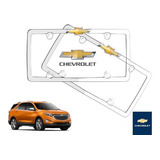 Par Porta Placas Chevrolet Equinox 2018 Original