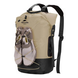 Mochila Estanca Impermeable Ipx6, 420d, 20 Litros Naturehike Color Caqui Diseño De La Tela Liso