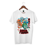 Polera Pokemones Squirtle Charmender Bulbasaur Niños Adultos