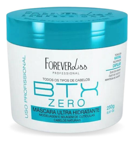 Máscara Btx Volume Zero Foreverliss 250g Hidratação Profunda