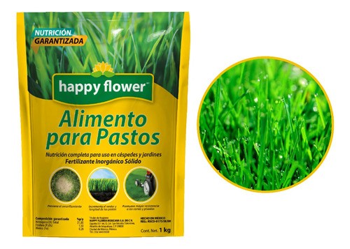 Alimento Para Pasto Happy Flower® Abono Fertilizante 1kg