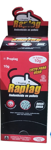Veneno Raplag Pellets 10gr4 Und - Unidad a $1619