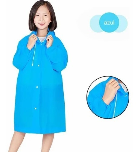 Impermeable Portátil Para Exteriores Para Niños, 2 Unidades