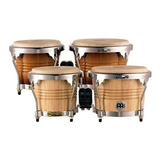 Bongos De Madera Fwb200gab Series, Acabado En Ámbar Dorado