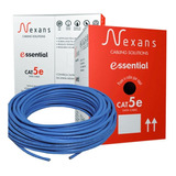 Cabo De Rede Cat5e Nexans Essential Azul Caixa 305 Metros