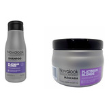 Kit Matizador Violeta Novalook Shampoo 800ml+mascara 500ml