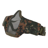 Mascara Tática Camuflada Metal Nylon Proteção Airsoft Cor Marpat