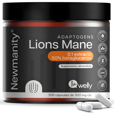Lions Mane Melena De Leon 8:1 Extracto Newmanity 300 Caps Sin Sabor | MercadoLibre