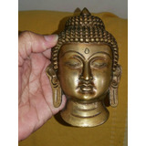 Máscara Decorativa De Buda Em Bronze 