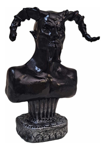 Figura Diablo Busto Lucifer Satanas 14 Cm En Resina 