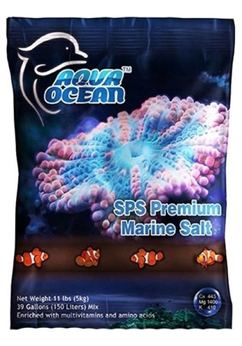 Sal Acuario Marino Bolsa 5 Kilos Aqua Ocean Premium Sps