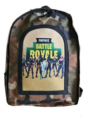 Mochila Infantil Fortnite Battle Royal Con Detalle