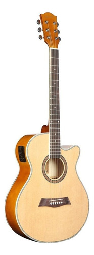 Guitarra Acústica Deviser L-706 Para Diestros Natural Brillante