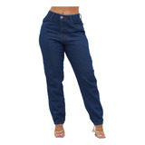 Calça Jeans Feminina  Premium Mon Cintura Alta Blogueira