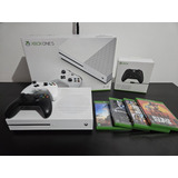 Xbox One S 1tb 2 Controles 4 Jogos + Brinde
