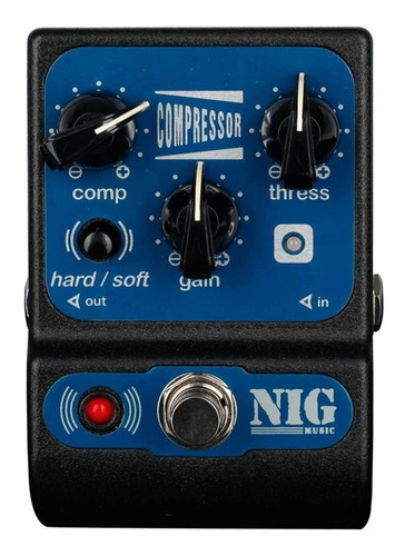 Pedal Nig Compressor Pcm Pocket Guitarra Baixo Nfe Garantia