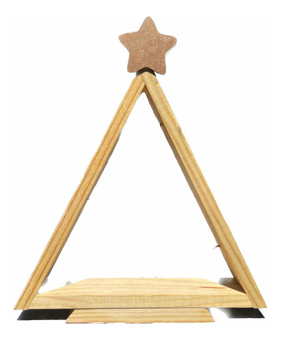 Árbol Navidad Madera Con Estrella