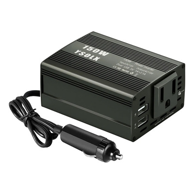 150w Inversor De Corriente 12v A 110v Convertidor Para Carro