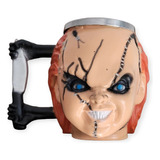 Caneca 3d Boneco Chucky Geek Terror Presente Decoração 