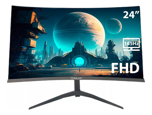 Monitor Gamer Qtouch Qt-g24c 24 Curvo Full Hd 165hz Hdmi Col