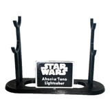 Stand Exhibidor Sables Ashoka Tano Star Wars C/ Placa Imp3d