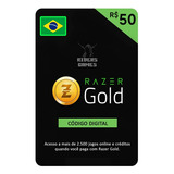 Cartão Presente Pré-pago Razer Gold R$50 Digital