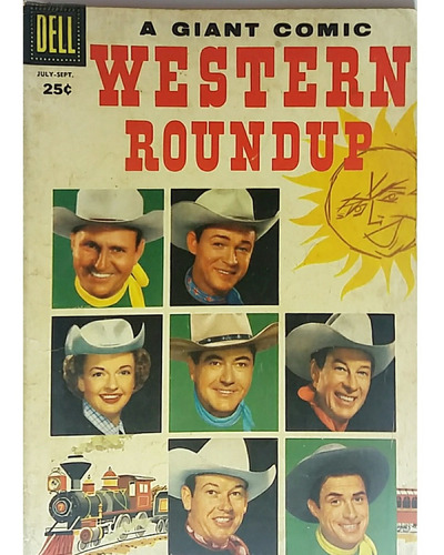 Hq Gibi Western Roundup Nº15 July-sept 1956 Dell Publishing