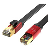 Cable Ethernet Hetsen Cat 8 Blindado De 1.5 Pies  40 Gbps De