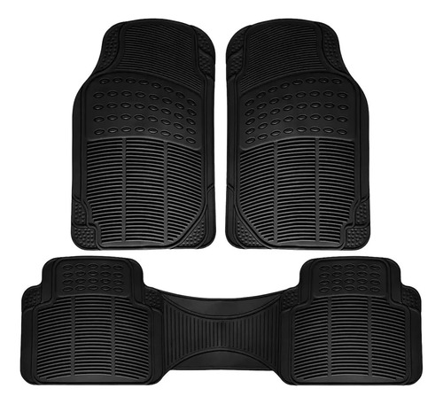 Juego De 3 Tapetes Negros Para Autos Toyota Uso Rudo