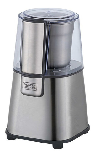 Moedor De Café E Grãos Inox Mg200 Gourmand Gris Black Decker