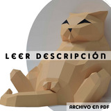 Papercraft Plantilla Gato Gordo