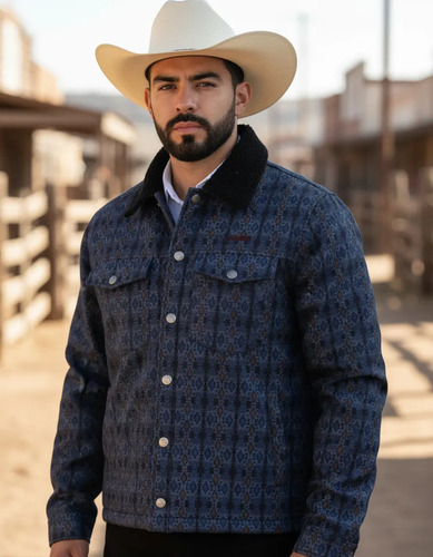Chamarra Faux Wool Tribal Con Cuello Desmontable Jk923-tab | Meses sin interés