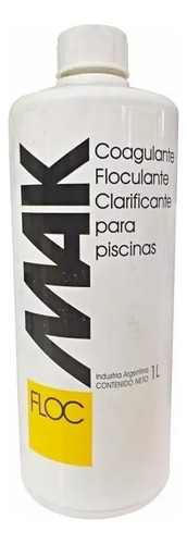 Clarificador Floculante Mak Floc Piscina Pileta X 1 Litro